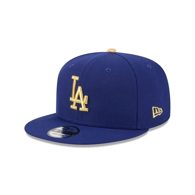 New Era Los Angeles Dodgers 2024 World Series Side Patch 9FIFTY Snapback Hat-Royal/Gold product image 2, provided for visual