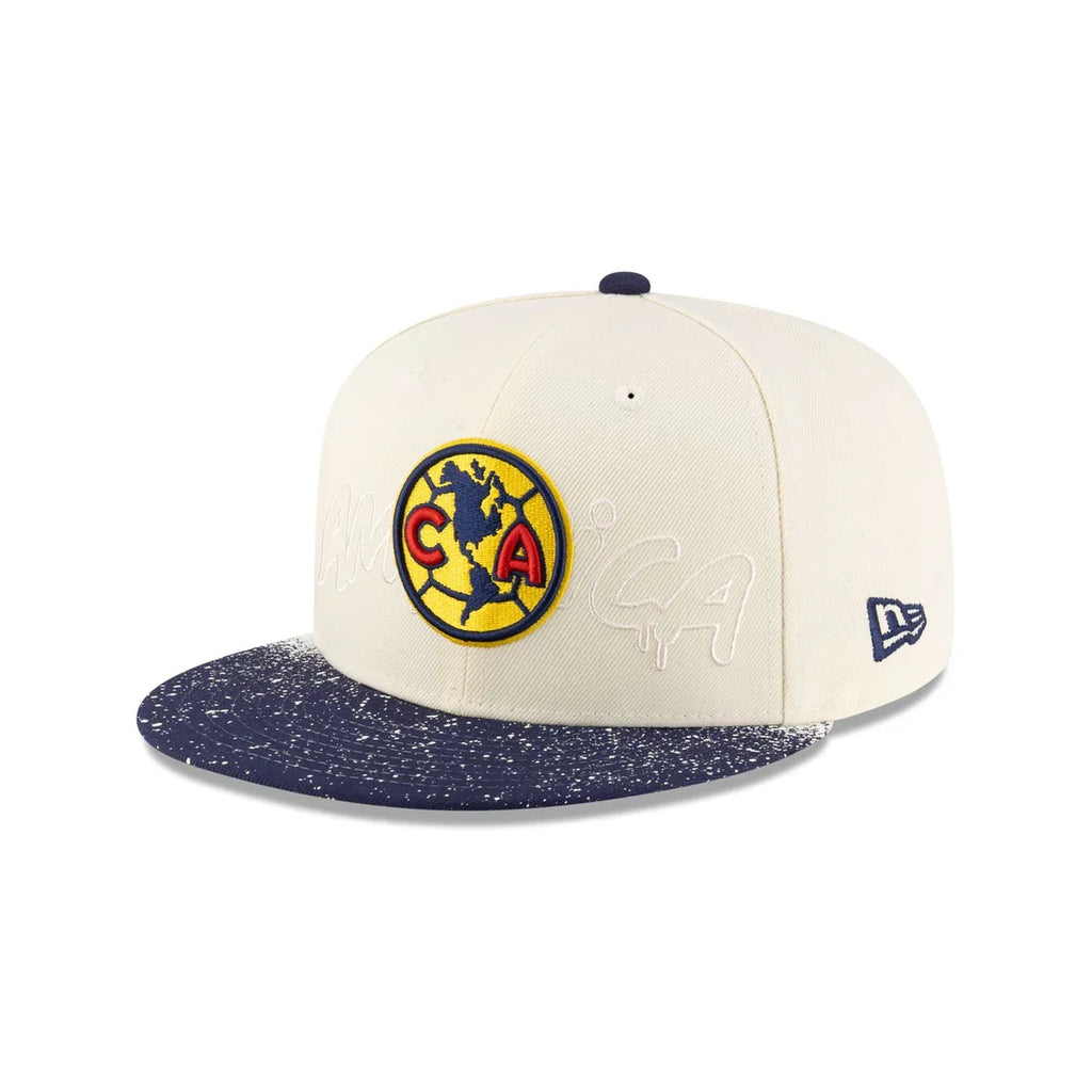 New Era Club America Splattered Visor 59FIFTY Fitted Hat product image 2, provided for visual reference and product detail