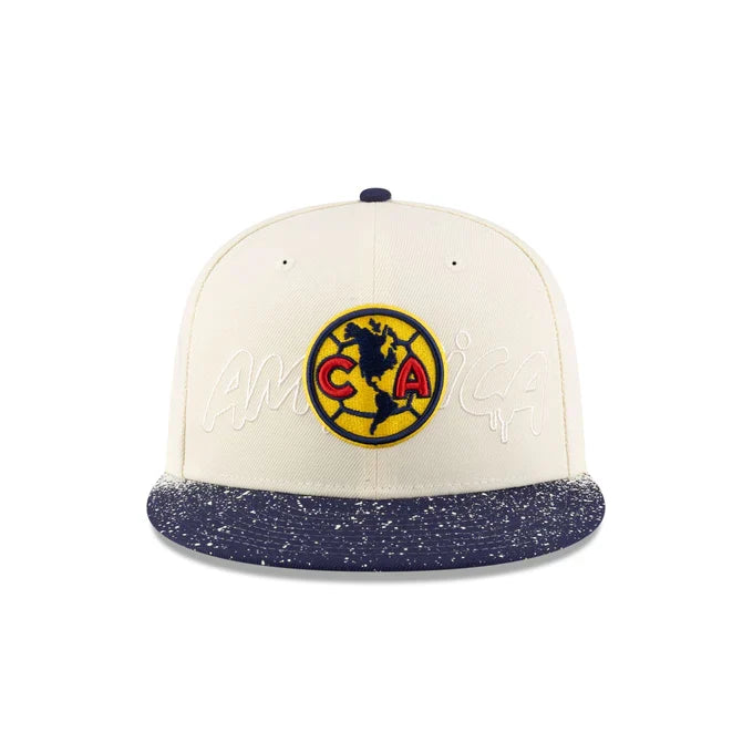 New Era Club America Splattered Visor 59FIFTY Fitted Hat product image 3, provided for visual reference and product detail