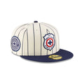 New Era Cruz Azul Retro Pinstripe 59FIFTY Fitted Hat product image 1, provided for visual reference and product detail review
