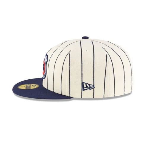 New Era Cruz Azul Retro Pinstripe 59FIFTY Fitted Hat product image 5, provided for visual reference and product detail review