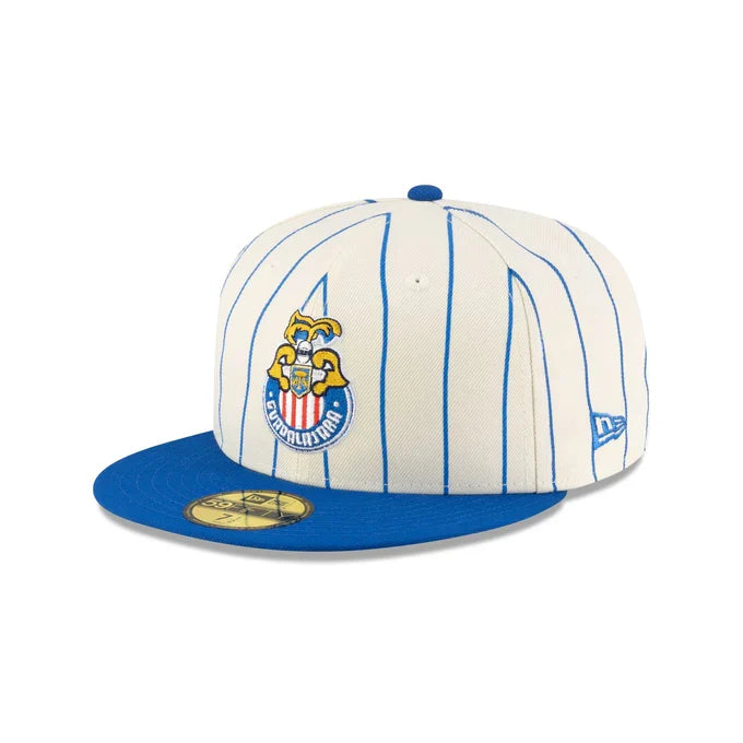New Era Chivas del Guadalajara Retro Pinstripe 59FIFTY Fitted Hat product image 2, provided for visual reference and product