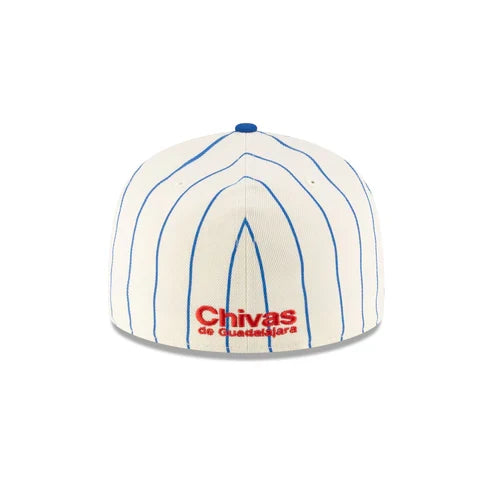 New Era Chivas del Guadalajara Retro Pinstripe 59FIFTY Fitted Hat product image 6, provided for visual reference and product