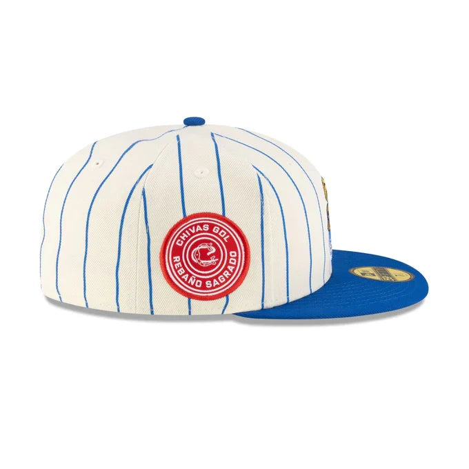 New Era Chivas del Guadalajara Retro Pinstripe 59FIFTY Fitted Hat product image 5, provided for visual reference and product