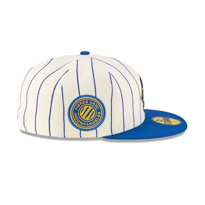 New Era Tigres UANL Retro Pinstripe 59FIFTY Fitted Hat product image 5, provided for visual reference and product detail