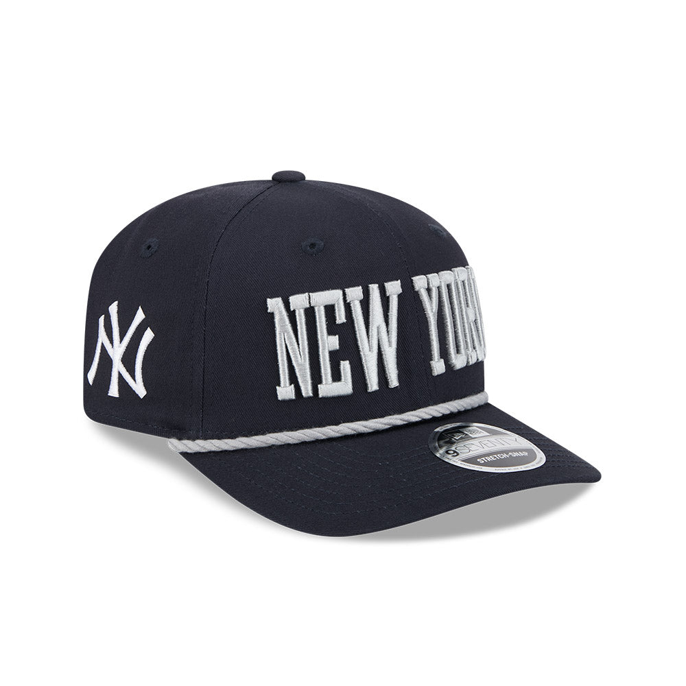 New York Yankees New Era 9SEVENTY Stretch-Snap Adjustable Rope Hat product image 1, provided for visual reference and