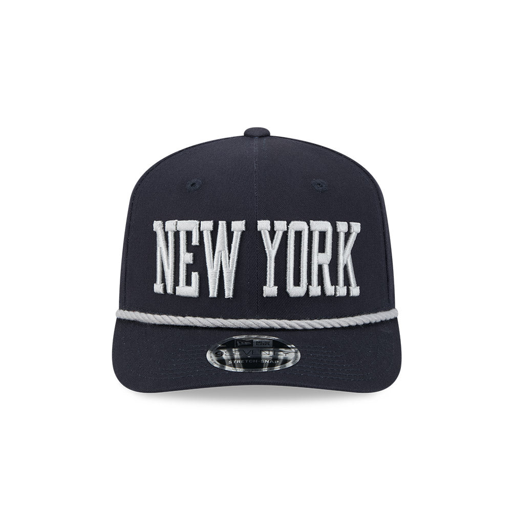 New York Yankees New Era 9SEVENTY Stretch-Snap Adjustable Rope Hat product image 2, provided for visual reference and