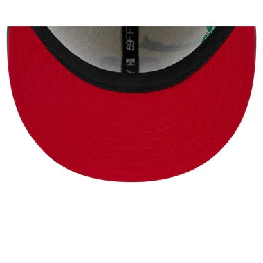 New Era Mexico Anniversary Logos Stone 59FIFTY Fitted Hat-White/Green product image 7, provided for visual reference and