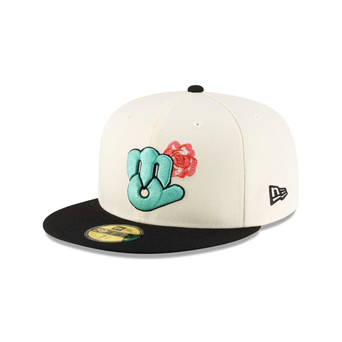 New Era Diablos Rojos Del Mexico 2-Tone Rose 59FIFTY Fitted Hat product image 2, provided for visual reference and product