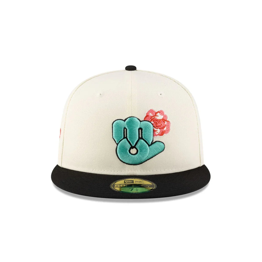 New Era Diablos Rojos Del Mexico 2-Tone Rose 59FIFTY Fitted Hat product image 3, provided for visual reference and product