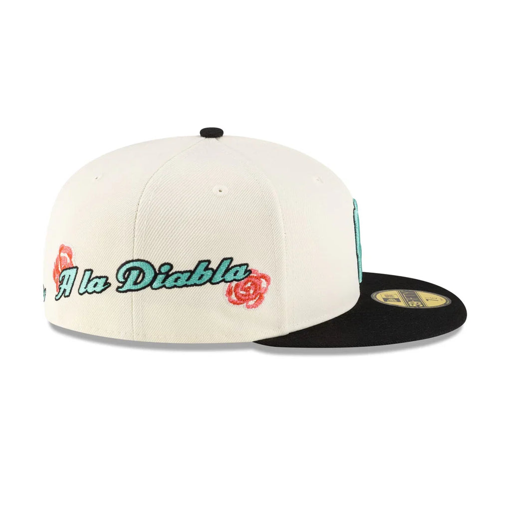 New Era Diablos Rojos Del Mexico 2-Tone Rose 59FIFTY Fitted Hat product image 5, provided for visual reference and product