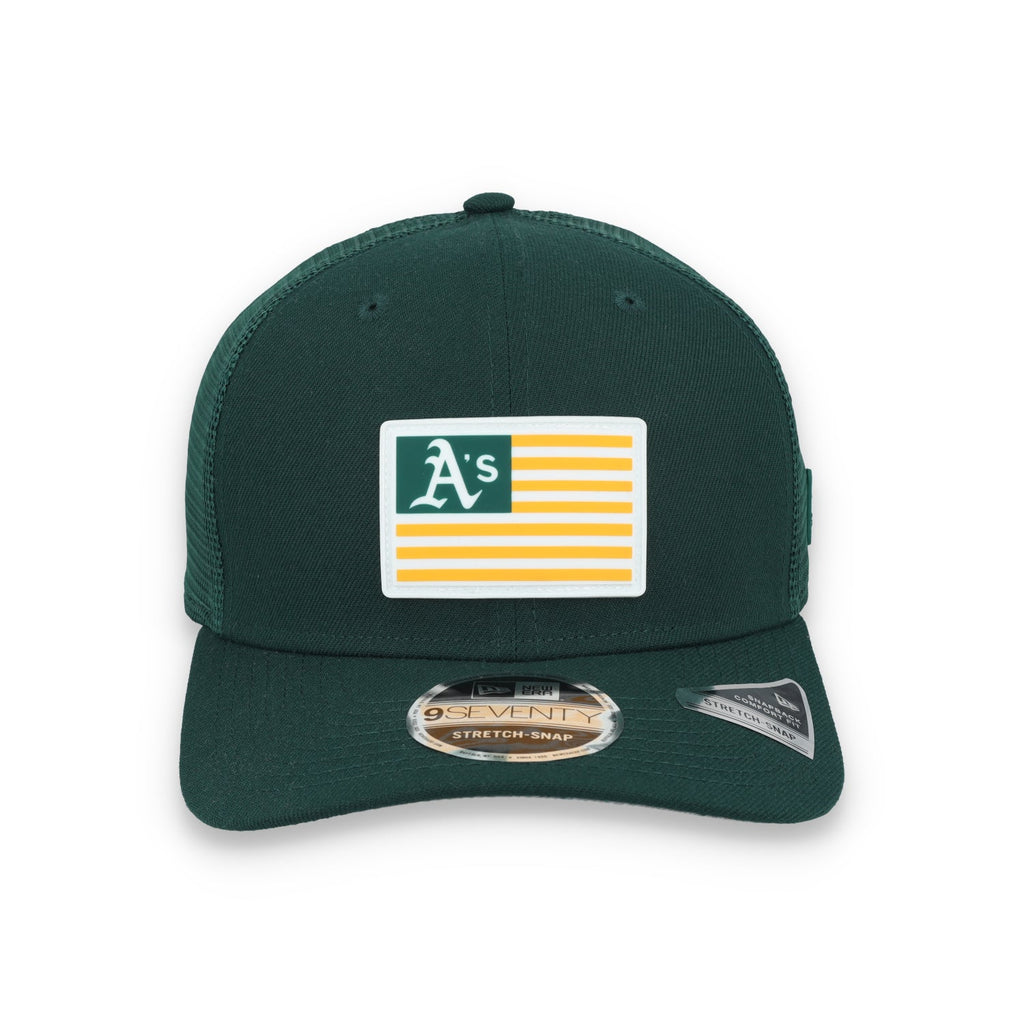 New Era Oakland Athletics Flag Patch 9SEVENTY Stretch-Snap Hat product image 2, provided for visual reference and product