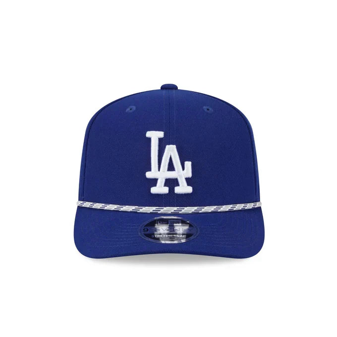 New Era Los Angeles Dodgers Rope 9SEVENTY Stretch-Snap Trucker Hat product image 3, provided for visual reference and