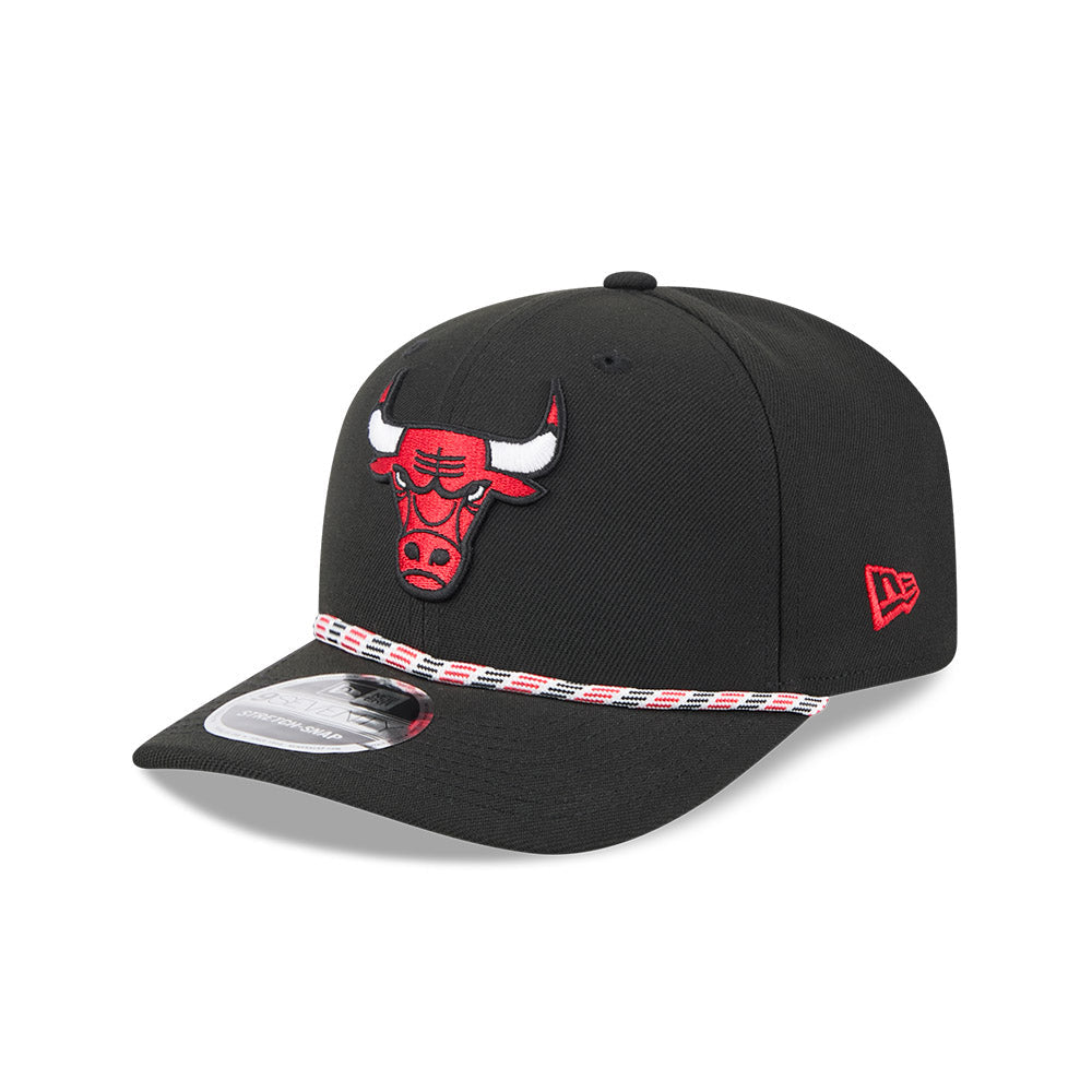 Chicago Bulls New Era 9SEVENTY Black Multi Rope Stretch-Snap Adjustable Hat product image 3, provided for visual reference