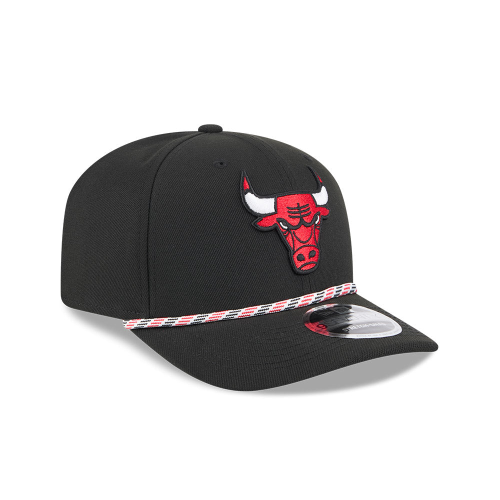Chicago Bulls New Era 9SEVENTY Black Multi Rope Stretch-Snap Adjustable Hat product image 1, provided for visual reference