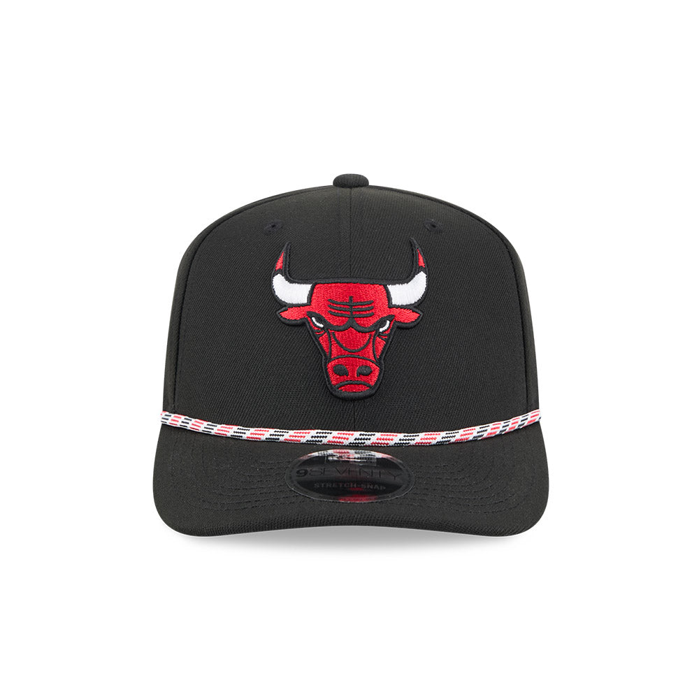 Chicago Bulls New Era 9SEVENTY Black Multi Rope Stretch-Snap Adjustable Hat product image 2, provided for visual reference