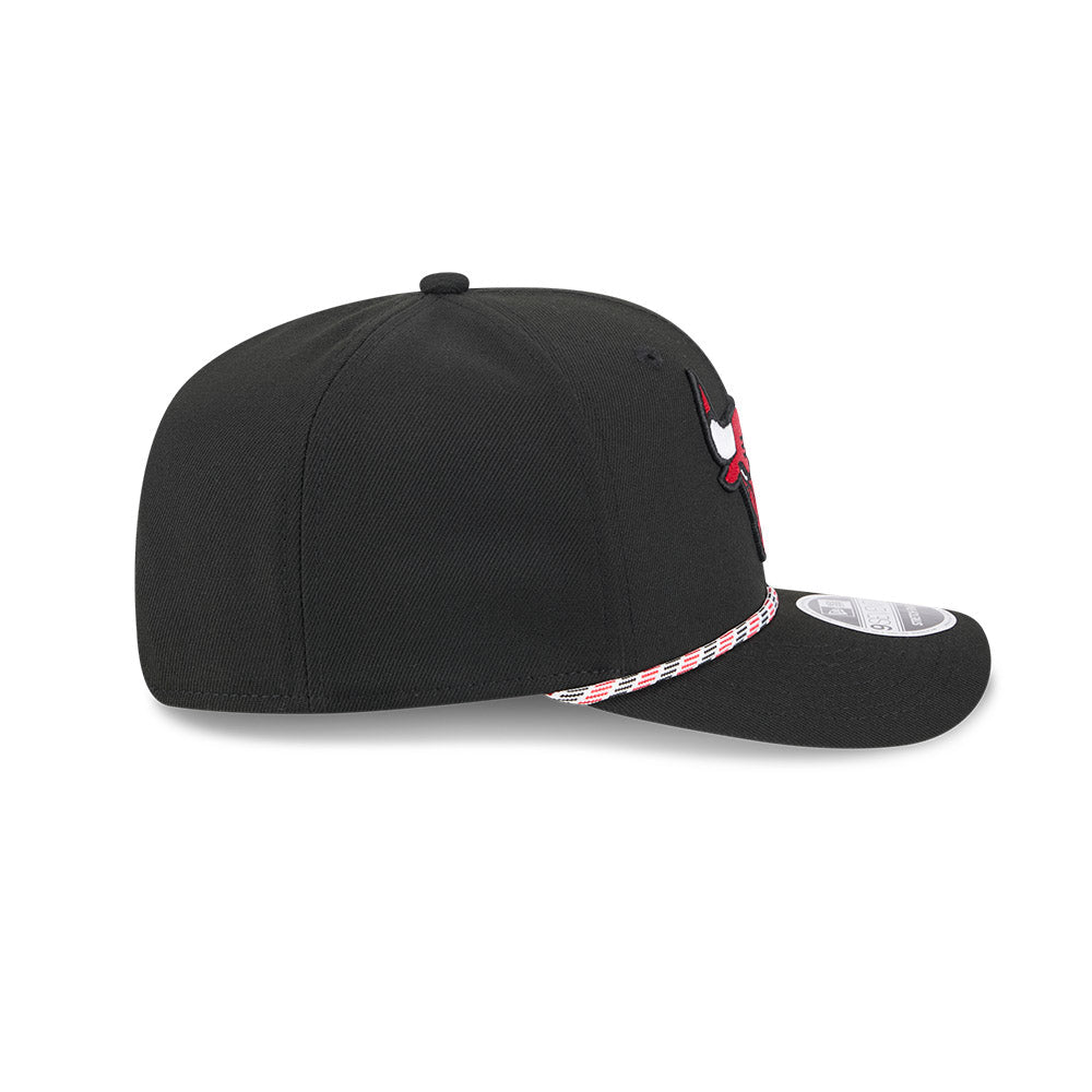 Chicago Bulls New Era 9SEVENTY Black Multi Rope Stretch-Snap Adjustable Hat product image 4, provided for visual reference