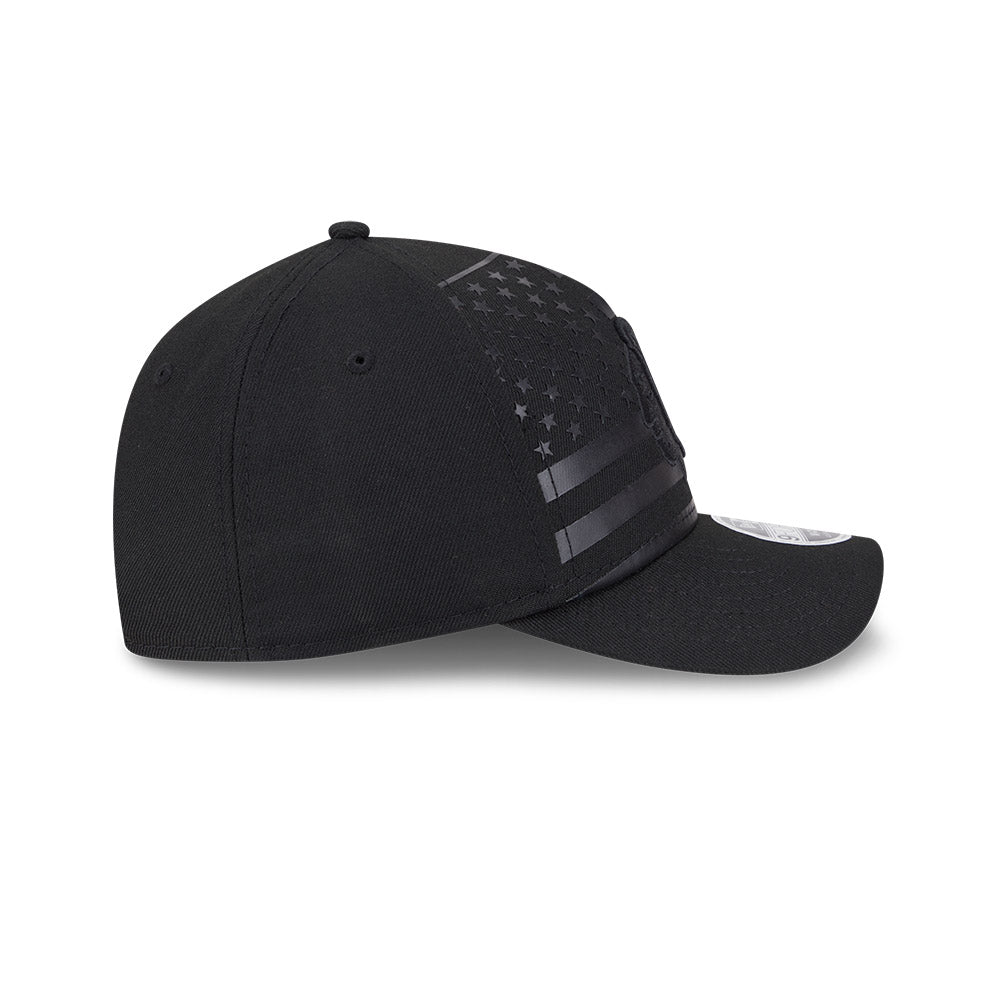 Chicago Blackhawks Black Flag New Era 9FORTY M-Crown A-Frame Adjustable Hat product image 5, provided for visual reference