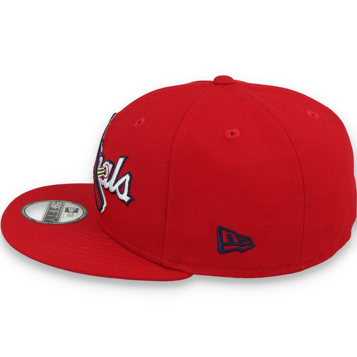 New Era St. Louis Cardinals Overlap 59FIFTY Fitted Hat-Red product image 4, provided for visual reference and product detail