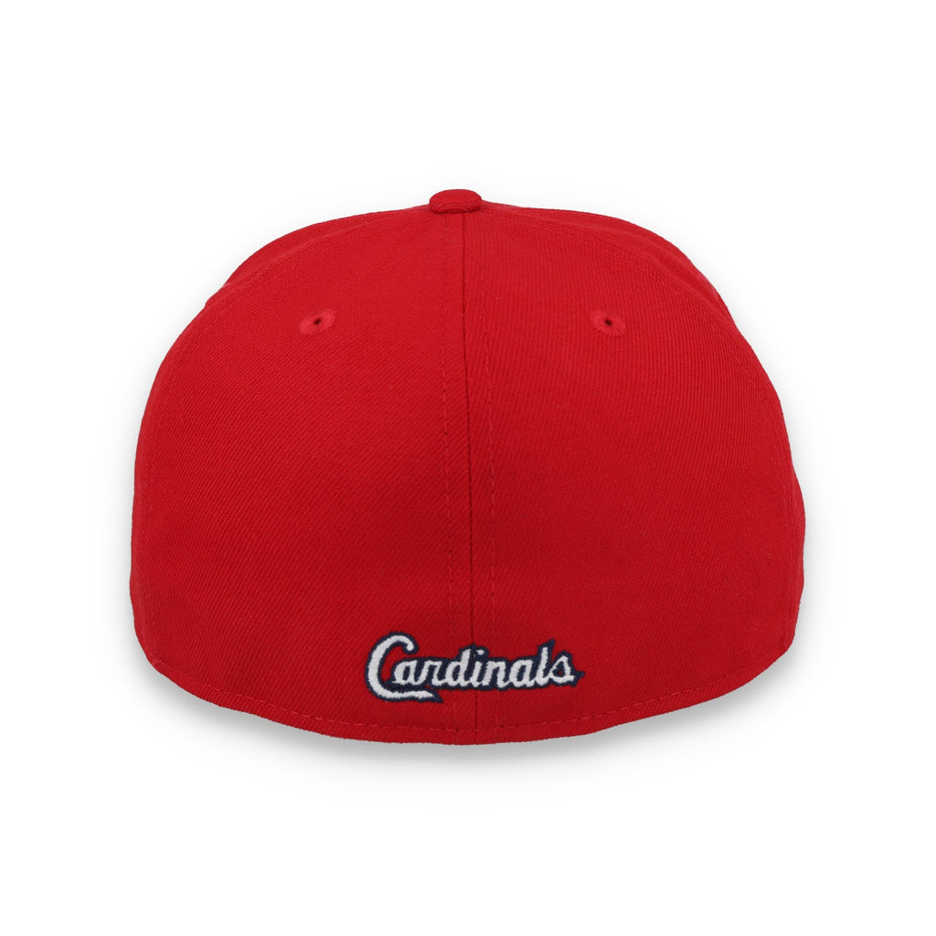 New Era St. Louis Cardinals Overlap 59FIFTY Fitted Hat-Red product image 6, provided for visual reference and product detail