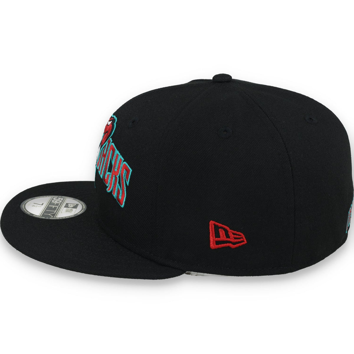 New Era Arizona Diamondbacks Overlap 59FIFTY Fitted Hat-Black product image 3, provided for visual reference and product