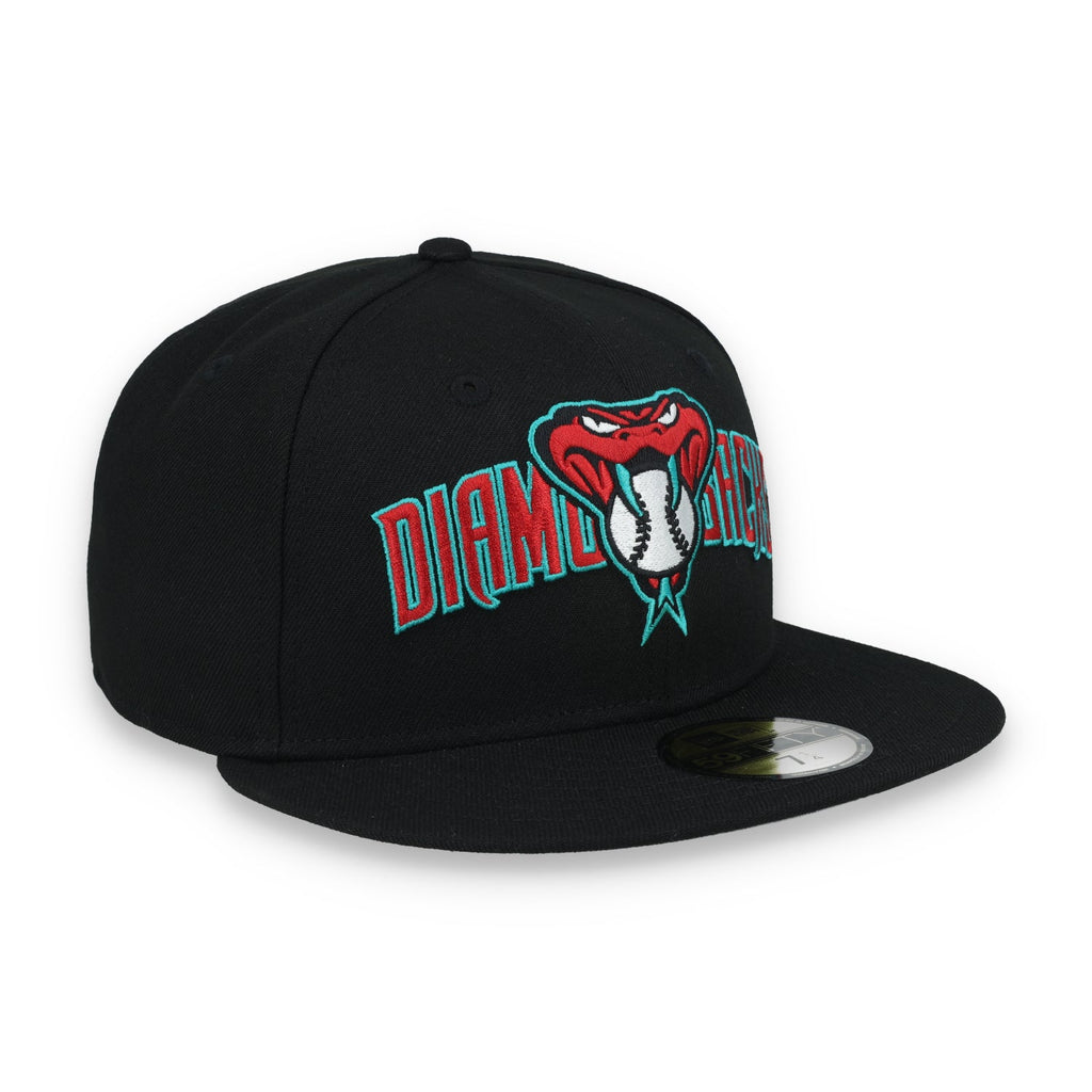New Era Arizona Diamondbacks Overlap 59FIFTY Fitted Hat-Black product image 5, provided for visual reference and product