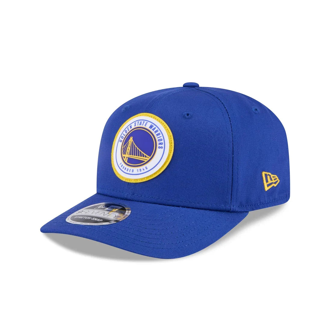 New Era Golden State Warriors Circle Patch 9SEVENTY Stretch-Snap Hat product image 2, provided for visual reference and