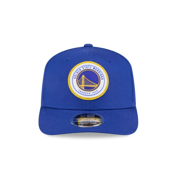 New Era Golden State Warriors Circle Patch 9SEVENTY Stretch-Snap Hat product image 3, provided for visual reference and