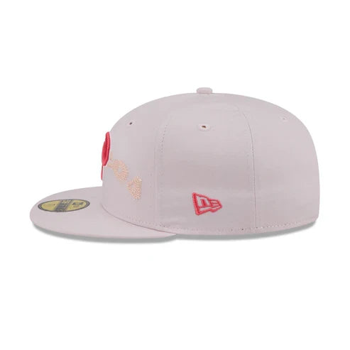 New Era Pericos De Puebla Wordmark 59FIFTY Fitted Hat-Pink product image 5, provided for visual reference and product detail