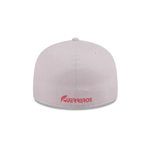 New Era Guerreros De Oaxaca Stacked Wordmark 59FIFTY Fitted Hat-Pink product image 6, provided for visual reference and