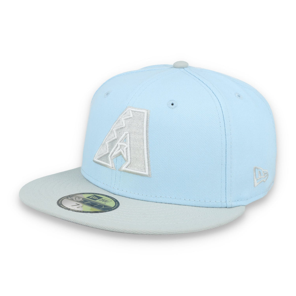New Era Arizona Diamondbacks 2-Tone Color Pack 59FIFTY Fitted Hat-Light Blue/Gray product image 3, provided for visual