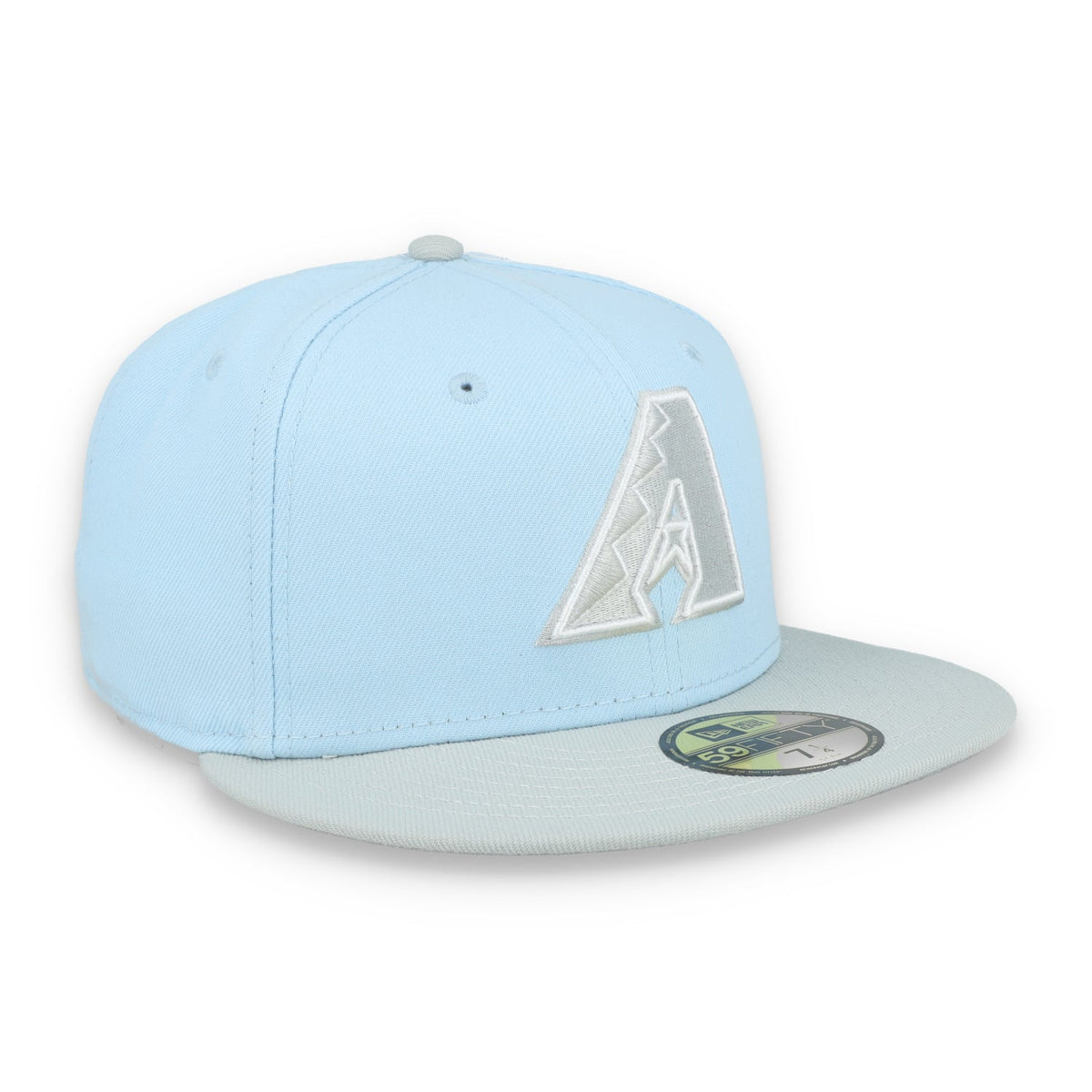 New Era Arizona Diamondbacks 2-Tone Color Pack 59FIFTY Fitted Hat-Light Blue/Gray product image 1, provided for visual