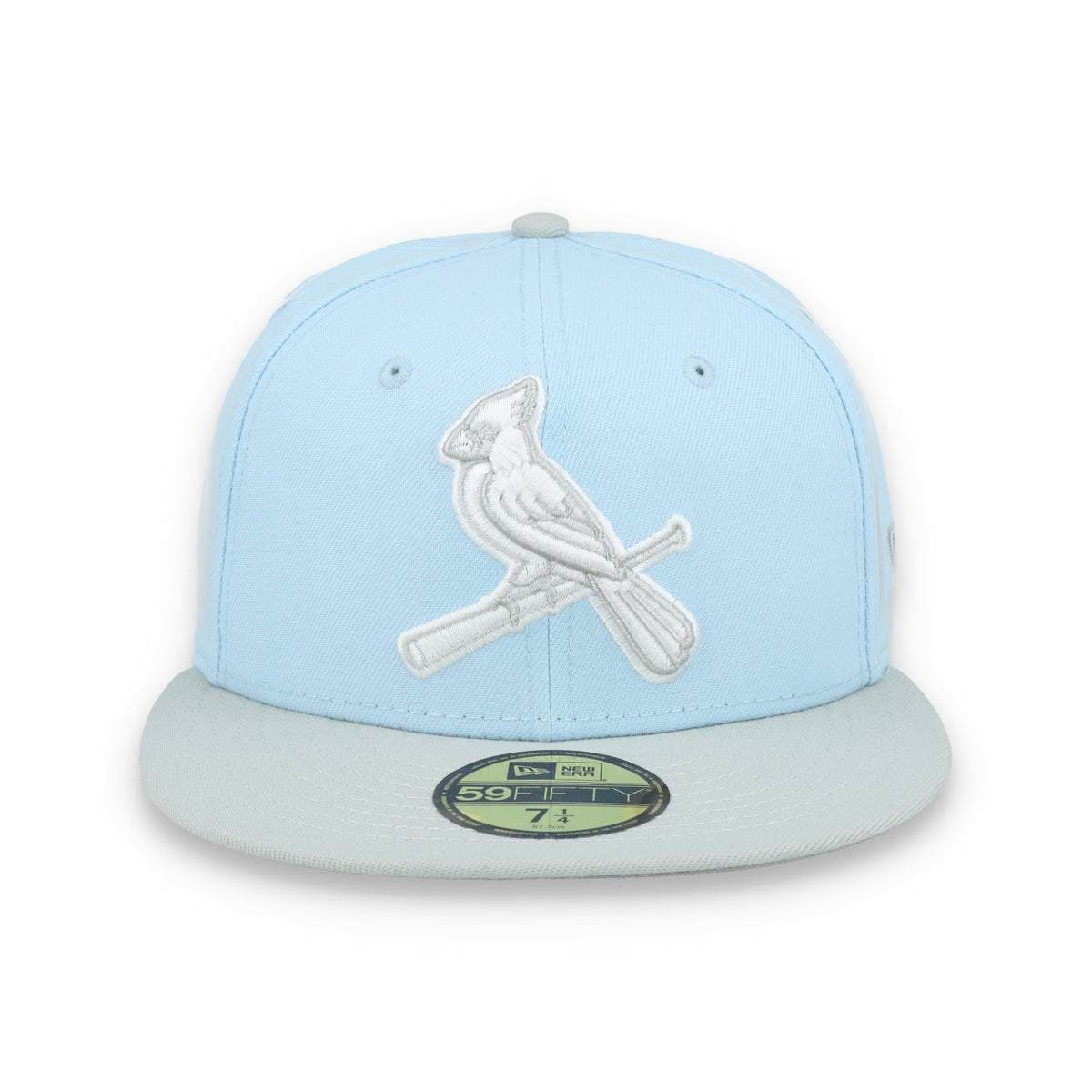 New Era St. Louis Cardinals 2-Tone Color Pack 59FIFTY Fitted Hat-Light Blue/Gray product image 2, provided for visual