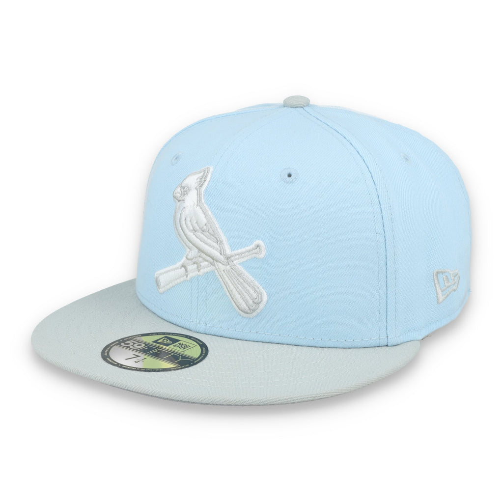 New Era St. Louis Cardinals 2-Tone Color Pack 59FIFTY Fitted Hat-Light Blue/Gray product image 3, provided for visual
