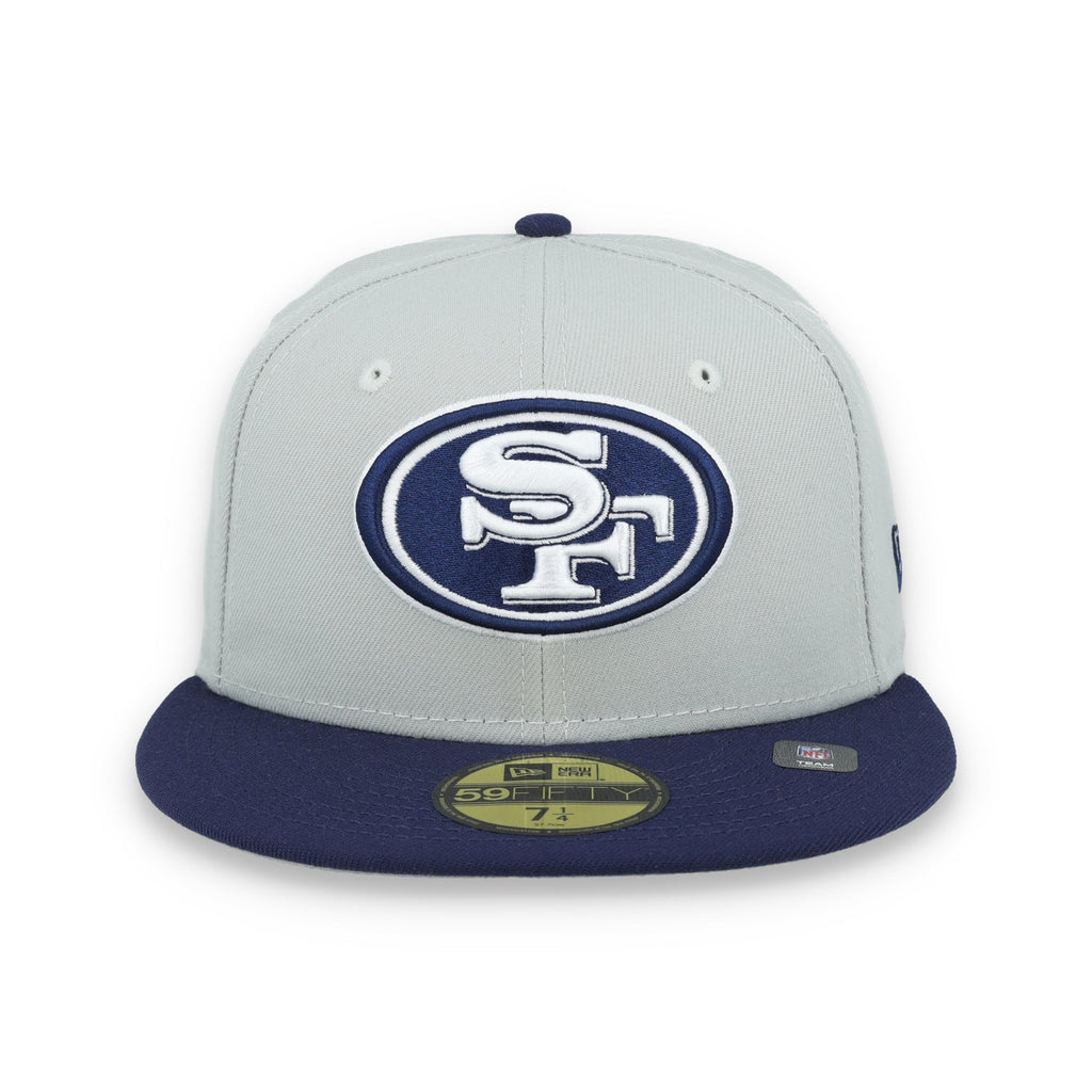 New Era San Francisco 49ers 2-Tone Color Pack 59FIFTY Fitted Hat-Gray/Navy product image 2, provided for visual reference