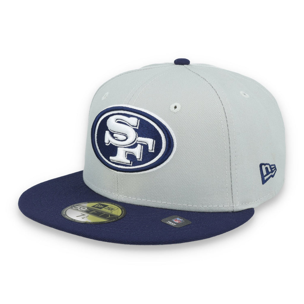 New Era San Francisco 49ers 2-Tone Color Pack 59FIFTY Fitted Hat-Gray/Navy product image 3, provided for visual reference