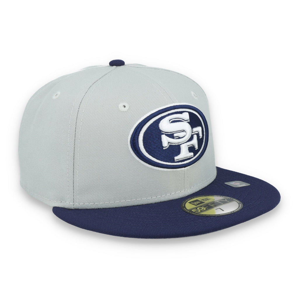 New Era San Francisco 49ers 2-Tone Color Pack 59FIFTY Fitted Hat-Gray/Navy product image 1, provided for visual reference