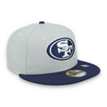 New Era San Francisco 49ers 2-Tone Color Pack 59FIFTY Fitted Hat-Gray/Navy product image 1, provided for visual reference