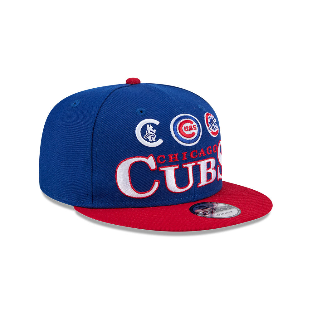 Chicago Cubs New Era Archive Royal 9FIFTY Snapback Hat product image 3, provided for visual reference and product detail