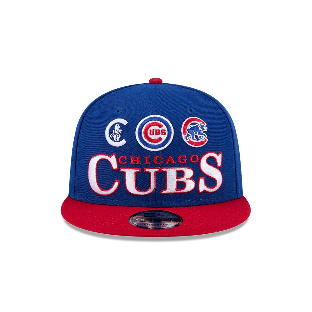 Chicago Cubs New Era Archive Royal 9FIFTY Snapback Hat product image 2, provided for visual reference and product detail