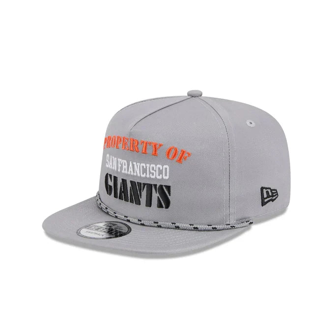 New Era San Francisco Vintage Gray Rope Golfer Snapback Hat-Gray product image 2, provided for visual reference and product