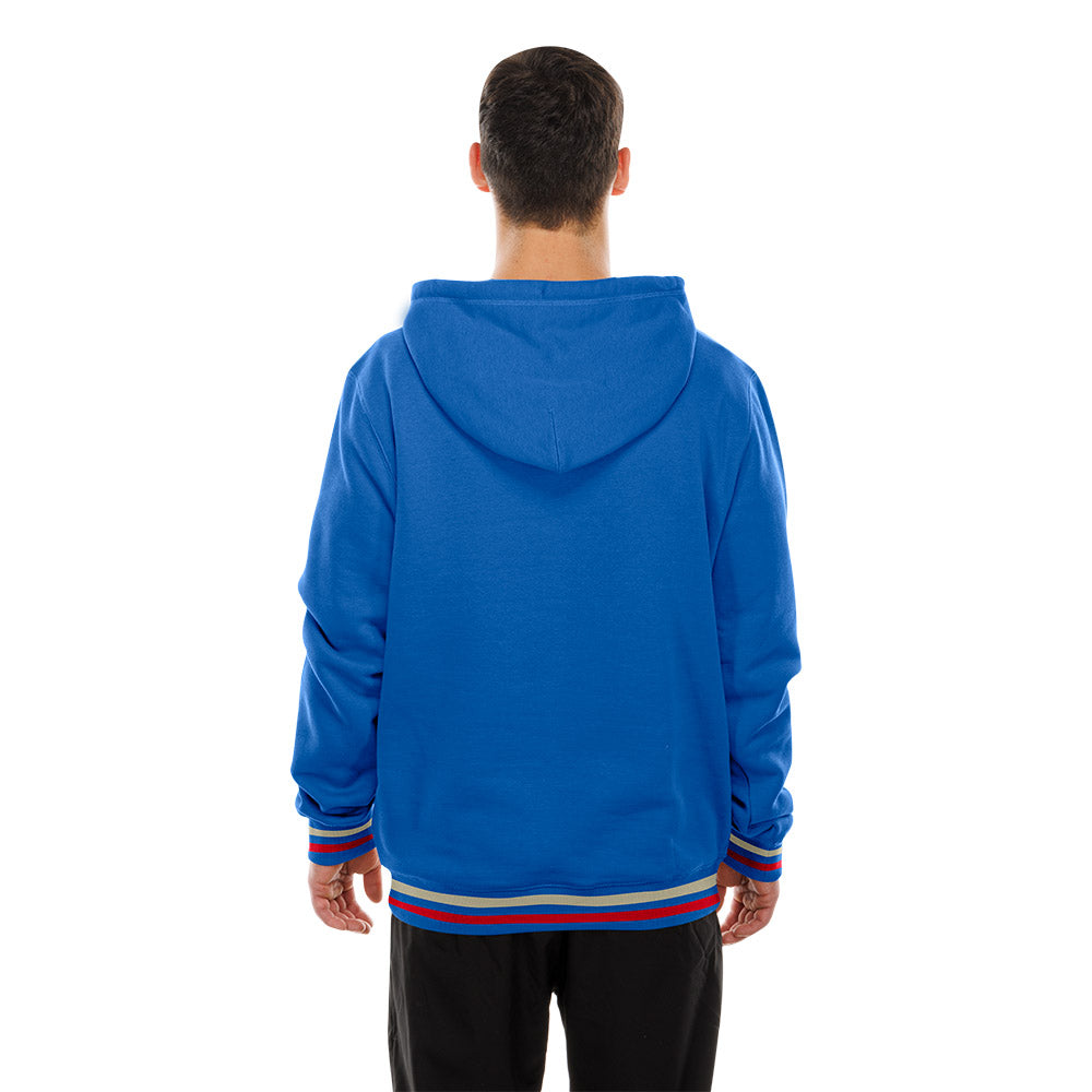 Chicago Cubs New Era Royal G1 1924 Striped Hoodie product image 2, provided for visual reference and product detail review