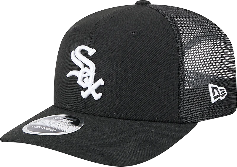 New Era Chicago White Sox Team 9SEVENTY Stretch-Snap Trucker Hat product image 2, provided for visual reference and product