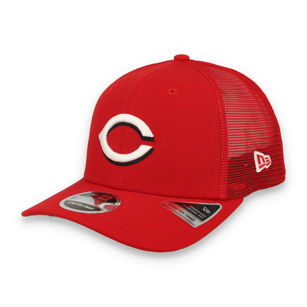 New Era Cincinnati Reds Team 9SEVENTY Stretch-Snap Trucker Hat product image 2, provided for visual reference and product