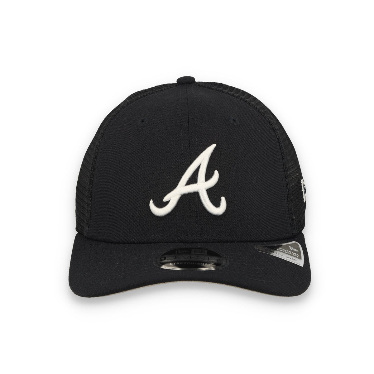 New Era Atlanta Braves Team 9SEVENTY Stretch-Snap Trucker Hat product image 3, provided for visual reference and product