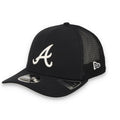 New Era Atlanta Braves Team 9SEVENTY Stretch-Snap Trucker Hat product image 1, provided for visual reference and product