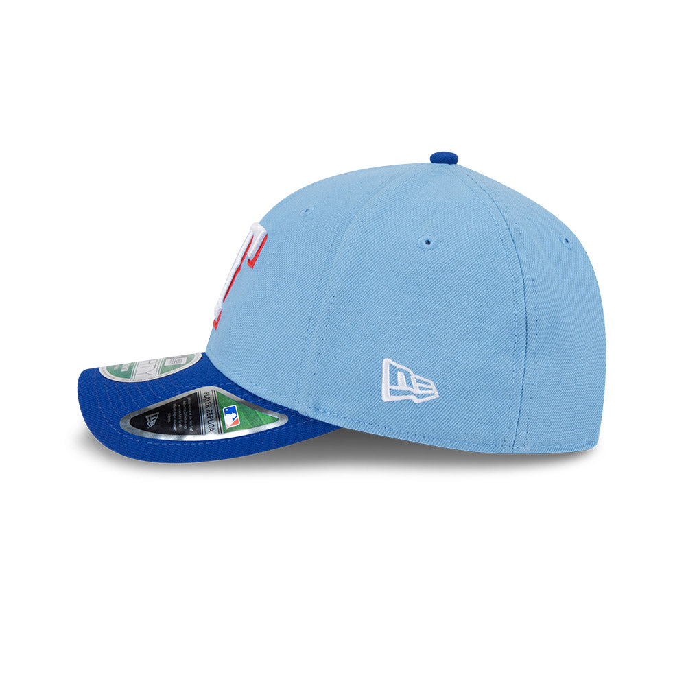 Texas Rangers New Era Light Blue 9FORTY Alternate M-Crown Player Replica Adjustable Hat product image 5, provided for visual