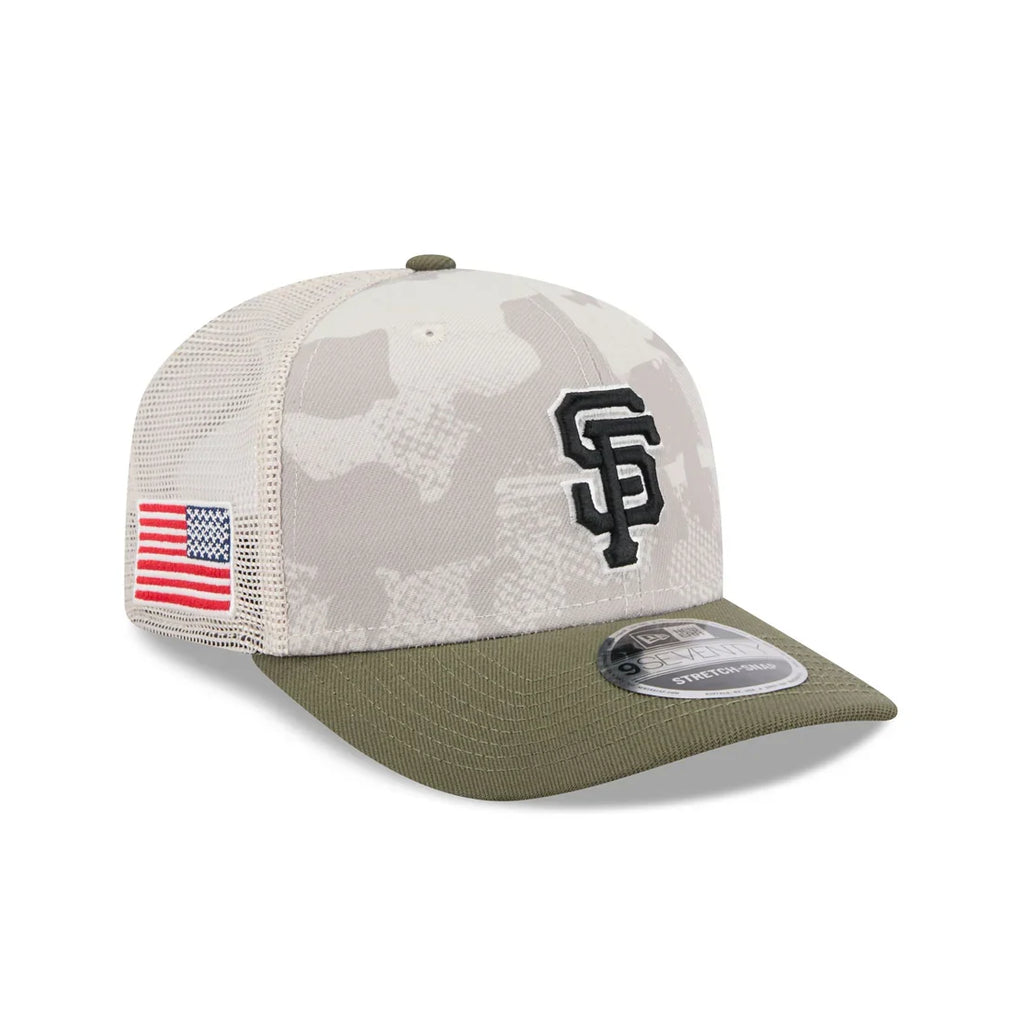 New Era San Francisco Giants Armed Force Day 9SEVENTY Stretch-Snap Hat product image 1, provided for visual reference and