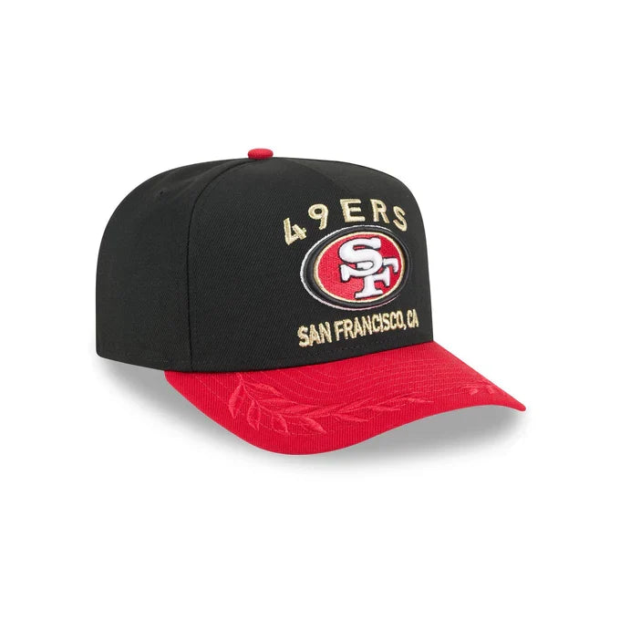 New Era San Francisco 49ers 2025 NFL Draft A-Frame 9FIFTY Snapback Hat-Black product image 2, provided for visual reference