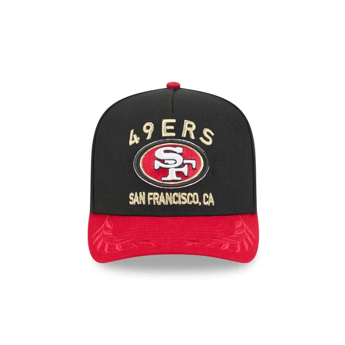 New Era San Francisco 49ers 2025 NFL Draft A-Frame 9FIFTY Snapback Hat-Black product image 3, provided for visual reference